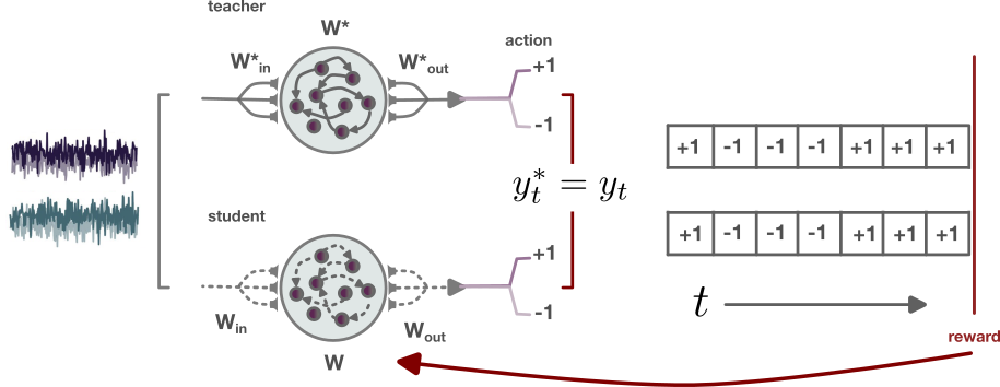 Theory for reward-modulated learning in RNNs-Dimitra Maoutsa